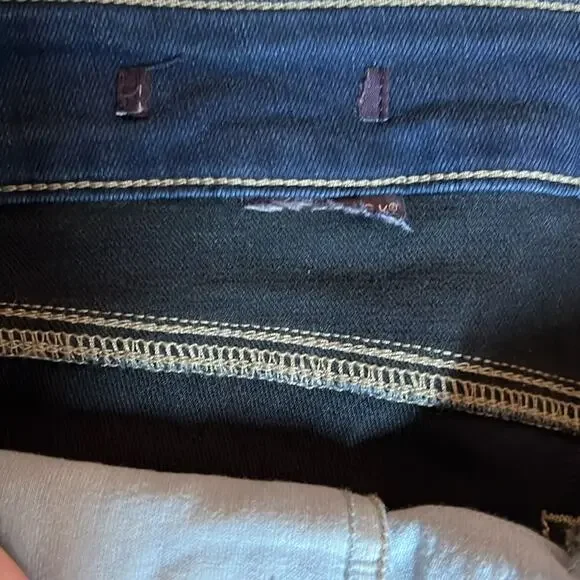 NYDJ dark wash straight leg lift and tuck jeans size 12 B100 - Picture 6 of 7